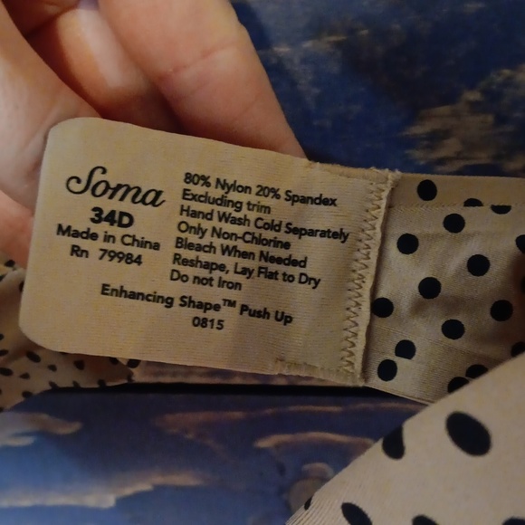 Soma NWT Enhancing Shape push up 34D - Picture 3 of 5